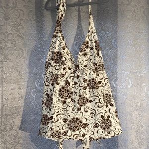 Motherhood Maternity XL tankini, tied open back